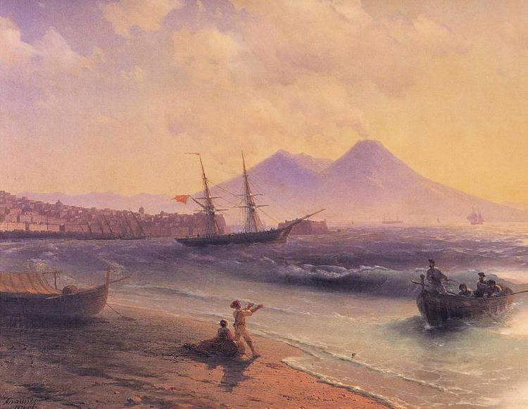 Ivan Aivazovsky Fishermen Returning Near Naples oil painting image